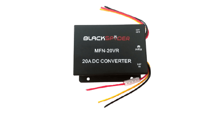 BLACKSPIDER MFN20VR 24V TO 12V DC CONVERTOR